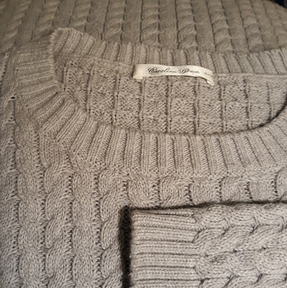 COTTON CASHMERE PULLOVER SWEATER, XL